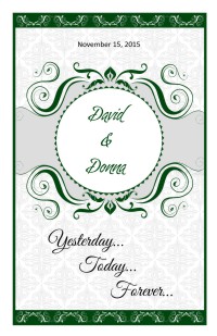 Wedding Program Cover Template 13C - Version 2